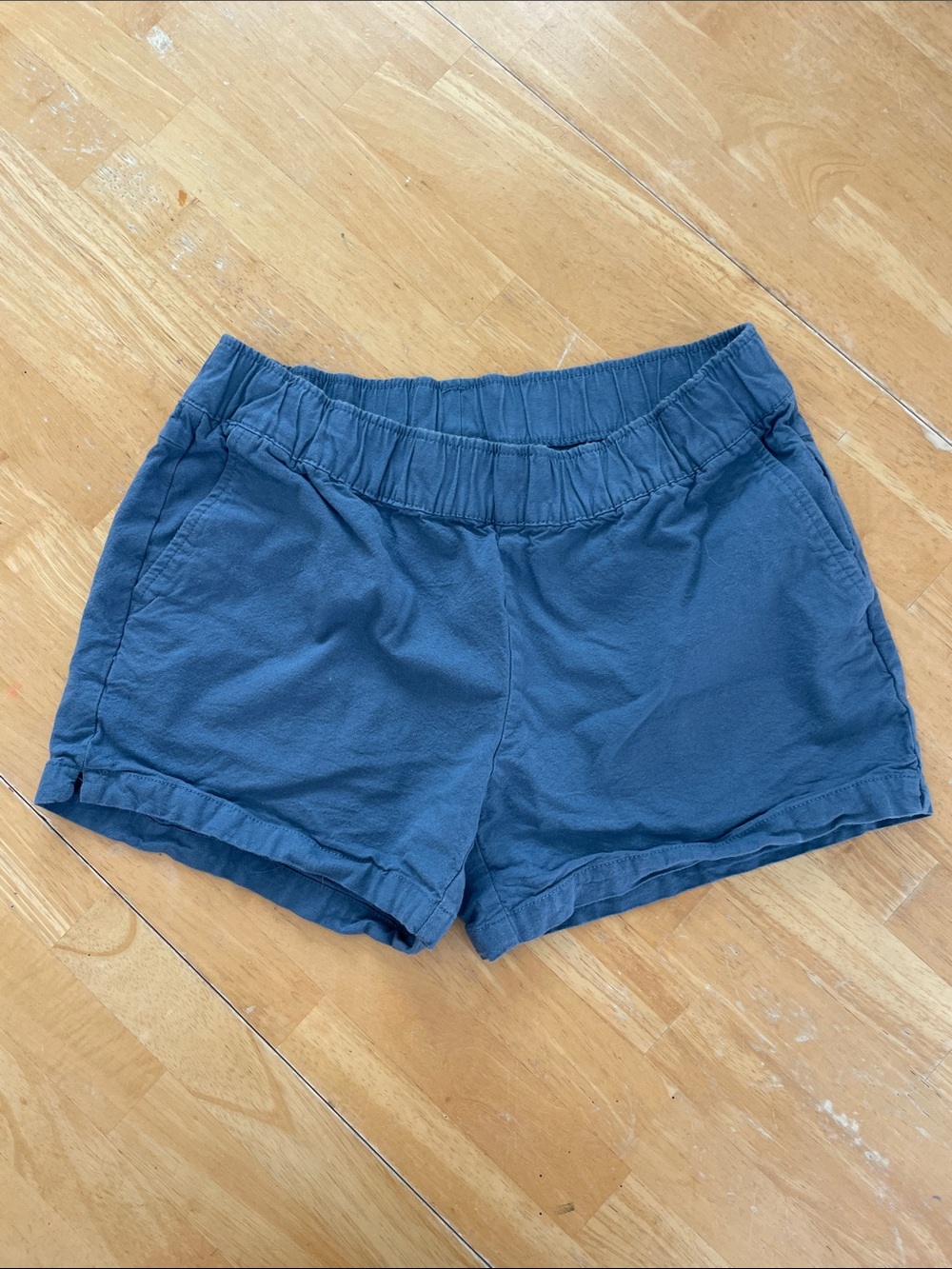 Free Fly Apparel Women's Slate Blue Elastic-Waist Athletic Shorts, S
